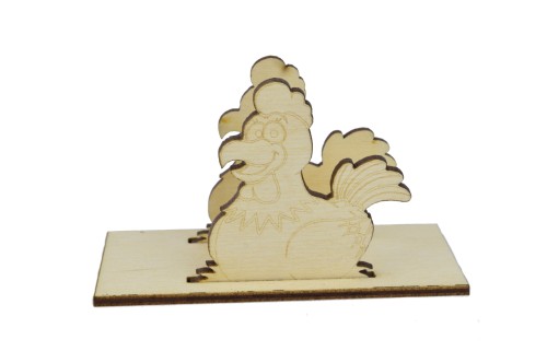 Serwetnik na Wielkanoc drewniana dekoracja stołu na serwetki grawer