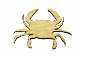 Krab Rak EKO drewno sklejka decoupage scrapki 10cm