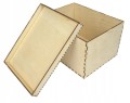 PUDEŁKO DREWNIANE 13x10x10cm skrzynia do decoupage