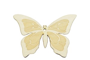 Motyl z drewna grawerowany zawieszka scrap 10cm