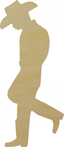 Kowboj 4 drewniana ze sklejki 10cm