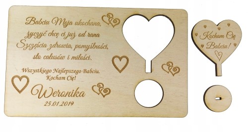 Kartka laurka od wnuczków Dzień Babci Dziadka