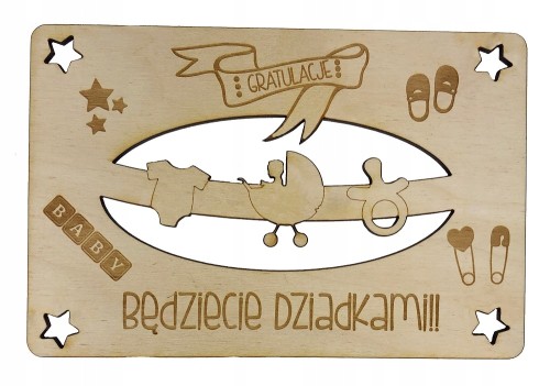 Będziecie Dziadkami! Kartka laurka Babci Dziadka