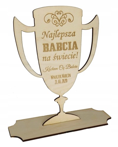 Puchar Najlepsza Babcia na świecie Dzień Babci