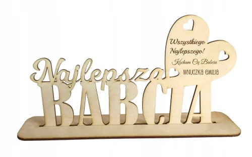 Napis najlepsza Babcia DZIEŃ BABCI DZIADKA