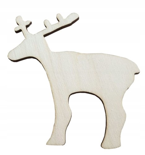 Renifer drewniany scrapki decoupage święta 15cm