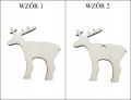 Renifer Drewniane święta Decoupage 10szt 5cm