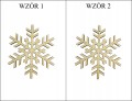 Śnieżynka zestaw 5szt Święta ozdoby Święta mix 5cm