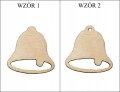 Dzwonek zestaw 5szt Święta ozdoby Święta mix 5cm