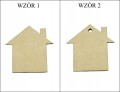 Domek zestaw 5szt Święta ozdoby Święta mix 5cm