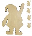 Mikołaj zestaw 5szt Święta ozdoby Święta mix 5cm