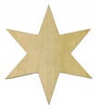 Gwiazdka ozdoba Drewniana święta 3cm 10szt