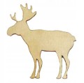 Renifer Łoś ozdoba Drewniana święta 3cm 10szt