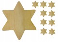 Gwiazdka ozdoba Drewniana ozdoby 3cm 10szt