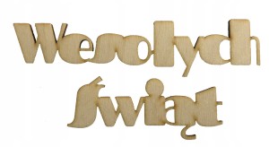 Napis WESOŁYCH ŚWIĄT decoupage scrapki nr.4