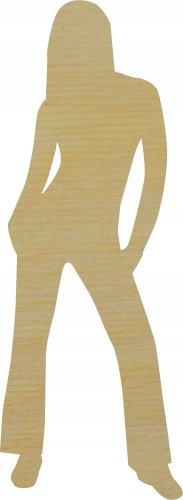 Kobieta 3 z drewna DREWNIANY DUŻY DEKOR 30cm