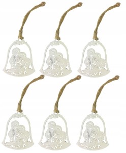 Drewniana bombka zawieszka na choinkę święta