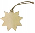 Drewniana Gwiazdka bombka zawieszka na choinkę