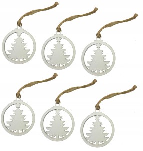 Drewniana bombka zawieszka na choinkę Bombka