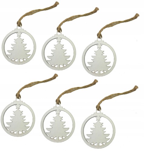 Drewniana bombka zawieszka na choinkę Bombka