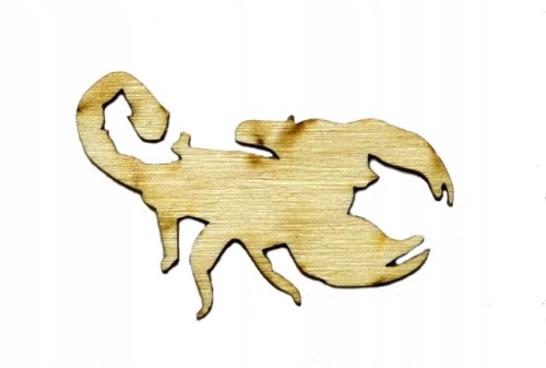 Skorpion EKO drewno sklejka decoupage scrapki 15cm