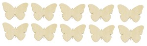 Drewniany motyl 2 decoupage 3cm (10szt)
