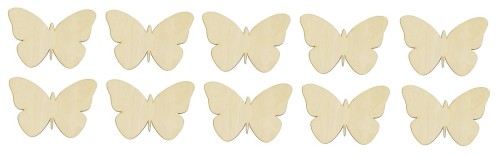 Drewniany motyl 2 decoupage 3cm (10szt)