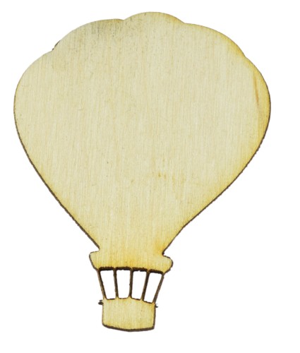 Drewniana ozdoba EKO scrapbooking BALON 10cm