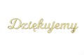 Napisy ozdobne na ślub na wesele drewniane Dziękujemy 5cm dekoracja tekst
