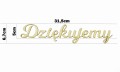 Napisy ozdobne na ślub na wesele drewniane Dziękujemy 5cm dekoracja tekst