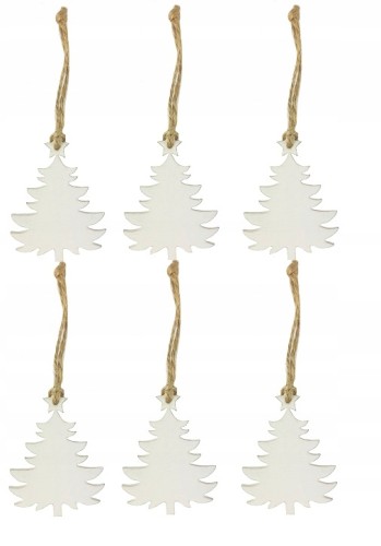 Drewniana Choinka bombka zawieszka na choinkę