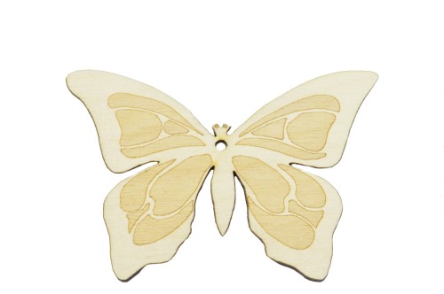 Motyl z drewna grawerowany ozdoba zawieszka 20cm