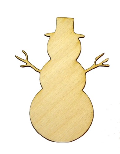 Bałwanek z drewna święta scrapbooking 20cm