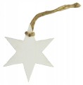 Drewniana bombka Gwiazdka zawieszka na choinkę