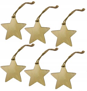 Drewniana bombka zawieszka na choinkę Gwiazdka