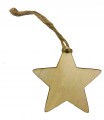 Drewniana bombka zawieszka na choinkę Gwiazdka