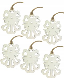 Drewniane bombki ozdoba zawieszka na choinkę Anioł