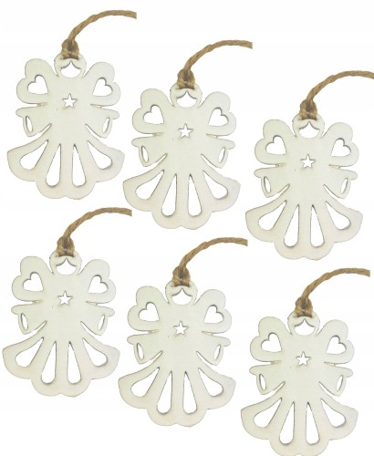 Drewniane bombki ozdoba zawieszka na choinkę Anioł