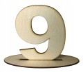 Numery drewniane na stoły na ślub wesele ozdoba cyfry numery 1-10
