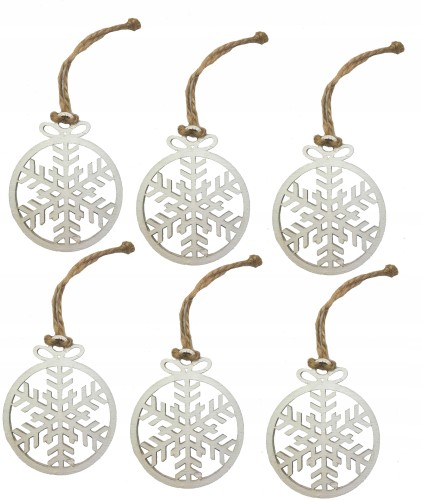 Drewniana bombka zawieszka na choinkę Bombka