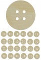 GUZIKI DREWNIANE GUZIK decoupage 15mm 25szt