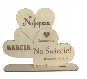Statuetka z życzeniami na Dzień Babci, Dziadka