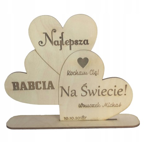 Statuetka z życzeniami na Dzień Babci, Dziadka