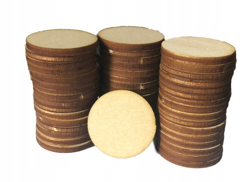 Koła drewniane Kółka pełne EKO scrapki 10cm 50szt