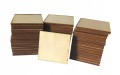 Kwadraty drewno kwadraciki scrapki 10cm 100szt