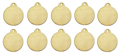 Bombka choinkowa święta decoupage 3cm 10sztuk