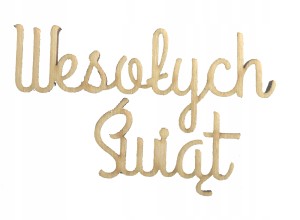 Napis WESOŁYCH ŚWIĄT decoupage scrapki nr.3