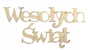 Napis WESOŁYCH ŚWIĄT decoupage scrapki nr.2