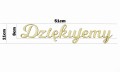 Ozdobne napisy drewniane Dziękujemy 8cm ślub na wesele dekoracja tekst