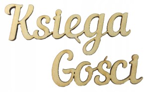 Ozdobne napisy drewniane na ślub na wesele dekoracja Księga Gości